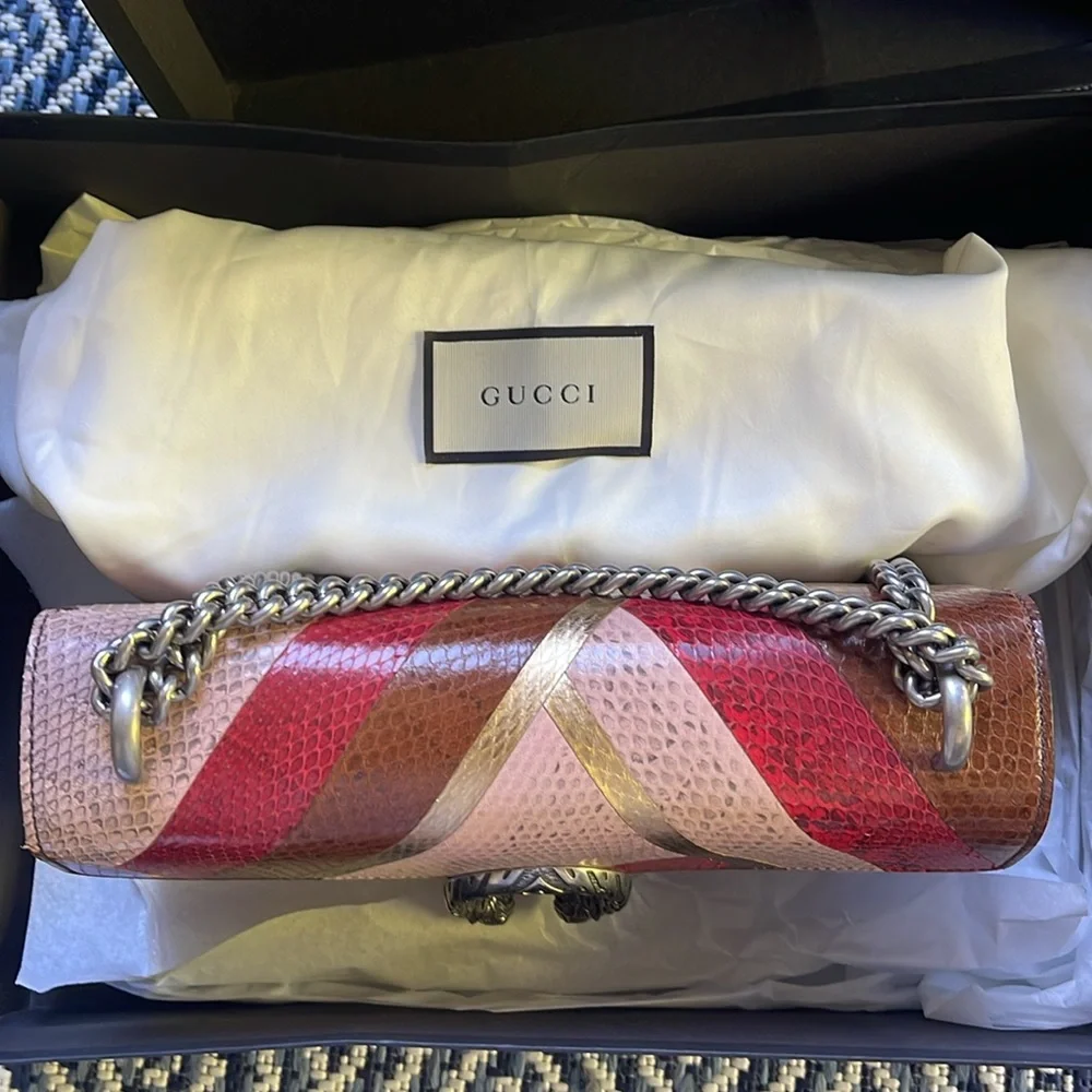 EUC Rare Gucci Python Dionysus Shoulder Bag. Worn only 1 time - Picture 13 of 16